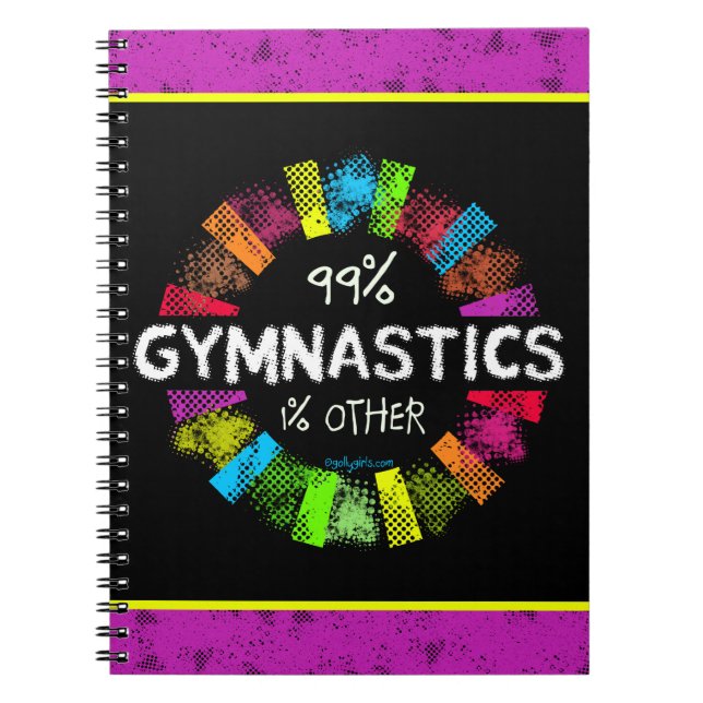 Carnet Golly filles : 99 pour cent de gymnastique 1 pour (Devant)