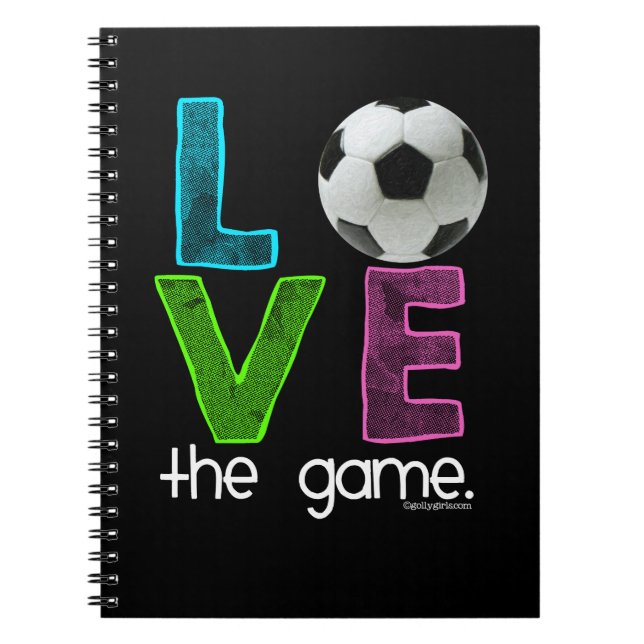 Carnet Golly filles : Le football - aimez le jeu (Devant)