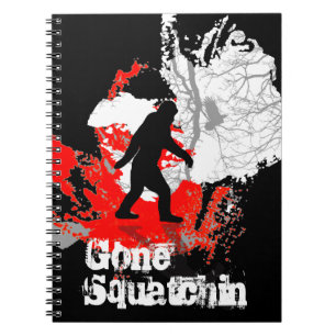 Carnet Gone Squatchin, noir bigfoot
