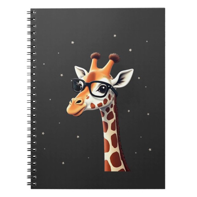 Carnet Good Time Hipster Giraffe T-Shirt Men's Women's Ch (Devant)