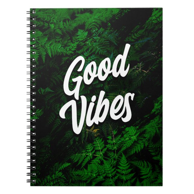 Carnet Good Vibes inspirée par la nature (Devant)