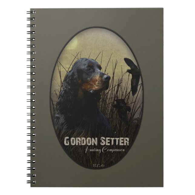 Carnet Gordon Setter, compagnon de chasse (Devant)