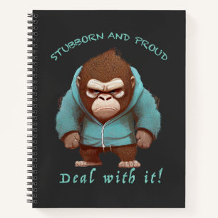 Carnet Gorilla Têtu Devoir Avec Elle Mignonne Adorable Dr