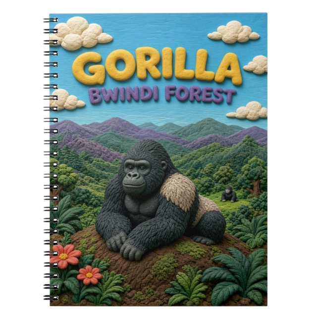 Carnet Gorille Forêt Bwindi Moderne KlayKoo (Devant)