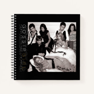 Carnet Gossip Girl Black and White Group Graphisme