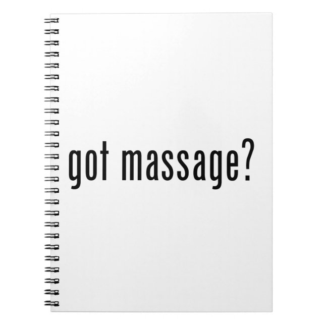 Carnet Got Massage? (Devant)