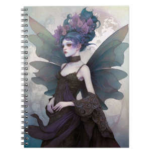 Carnet Goth Dark Fairy Girl Imaginaire Art