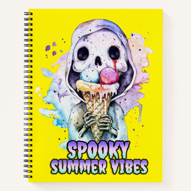 Carnet Goth été Vibes été Éffrayantes (Devant)