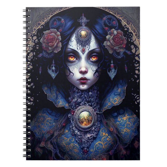 Carnet Goth Lady Imaginaire gothique Art (Devant)