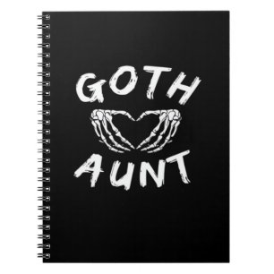 Carnet Goth Tante Funny Emo Tante Punk mignonne Squelette
