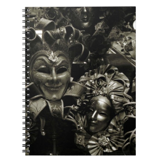 Carnet Gothic Dark Masquerade Masks Black (Devant)