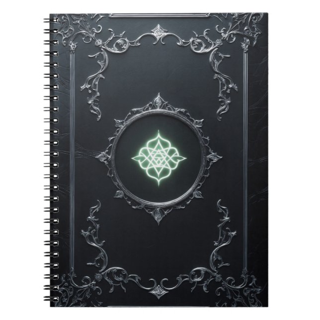 Carnet Gothic Notebook – Dark Aesthetic Mystic Symbol (Devant)