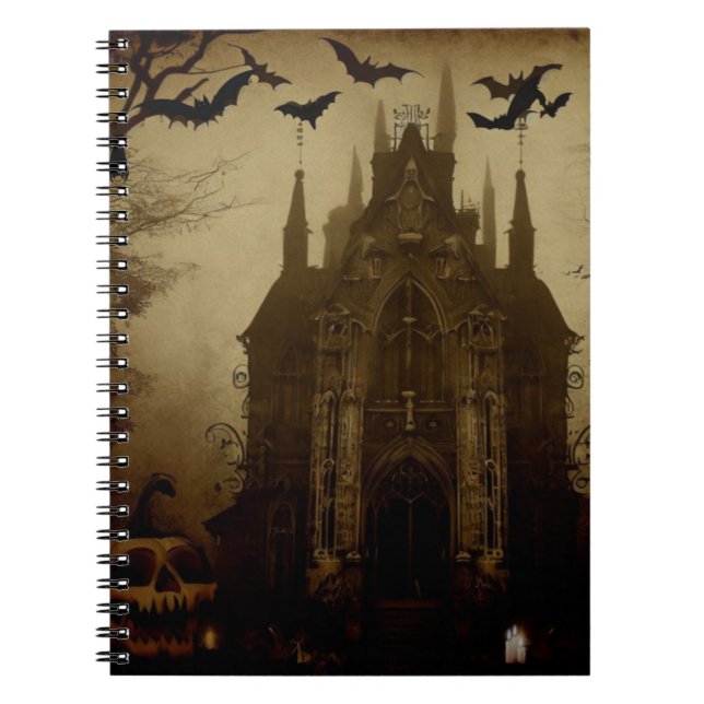 Carnet Gothique/Halloween/automne/citrouille  (Devant)