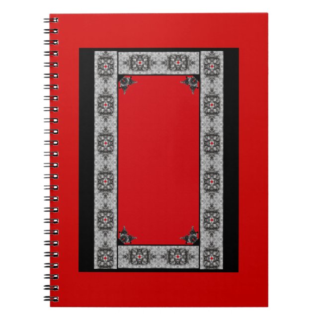 Carnet gothique rouge et noir (Devant)
