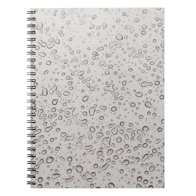 Carnet gouttelettes d'eau (Devant)