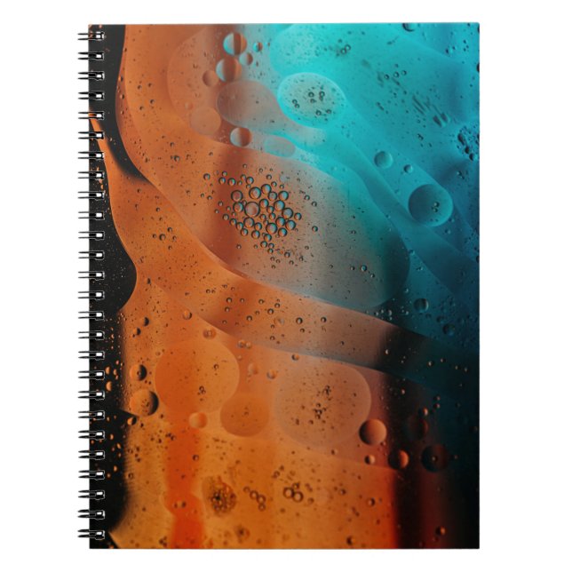 Carnet gouttelettes d'eau sur panneau de verre (Devant)