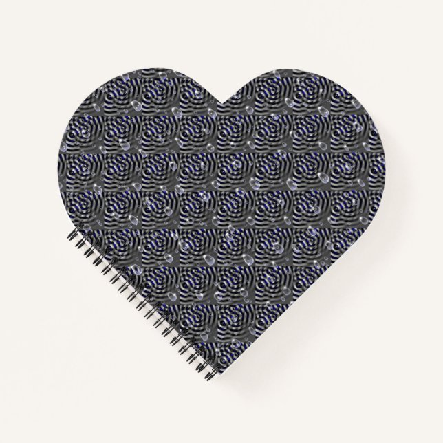 Carnet Gouttes de pluie sur du métal (Devant)