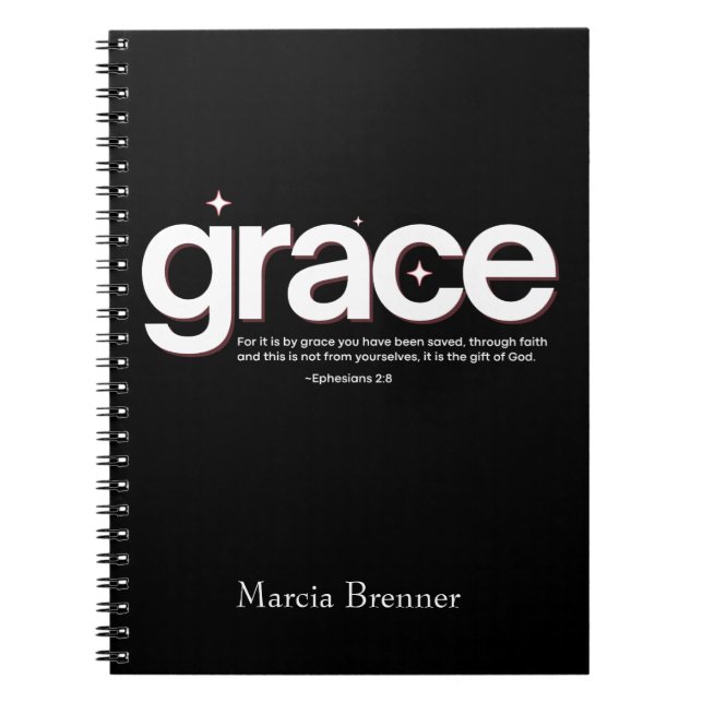 Carnet Grace Ephésiens 2:8 (Devant)