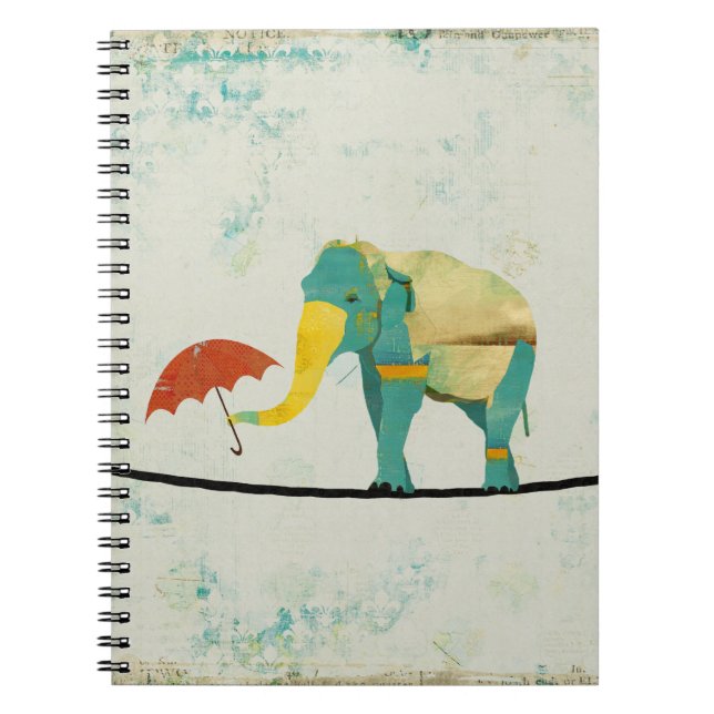 Carnet gracieux d'éléphant d'or (Devant)