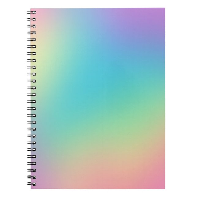 Carnet Gradient arc-en-ciel magnifique (Devant)