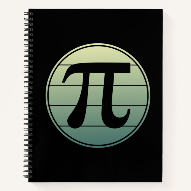 Carnet Gradient | Happy Pi Day Math (Devant)