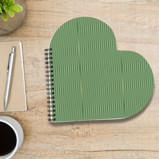 Carnet Gradient vert Vintage simple en osage (Créateur téléchargé)