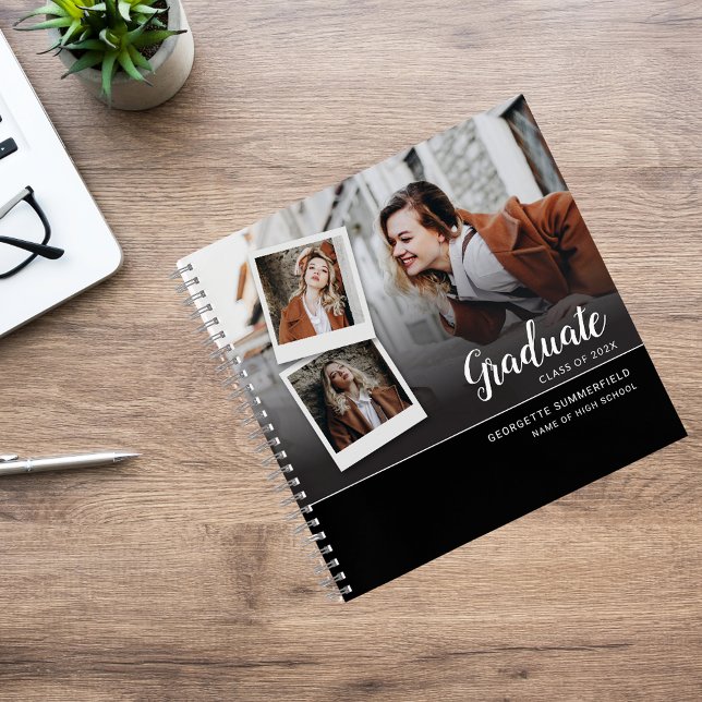 Carnet Graduation 2025 Party Grad Script Photo Invité (Graduation 2025 Party Grad Script Photo Guest Notebook)