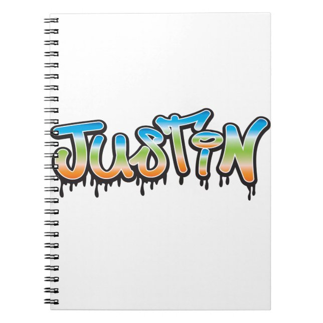 Carnet Graffiti Justin Your Name (Devant)