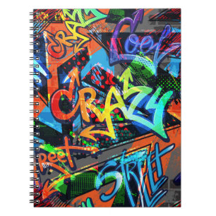 Carnet Graffiti lumineux, design graphique urbain.