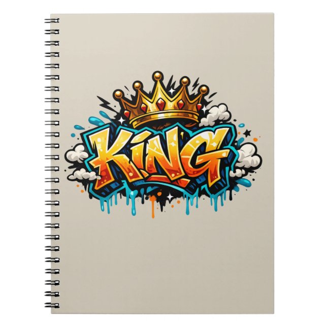 Carnet Graffiti Roi Couronné de la Rue (Devant)