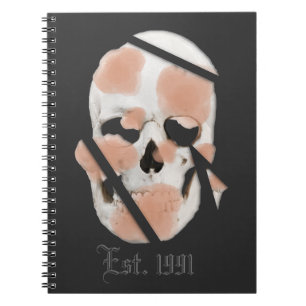 Carnet Graffiti rose du crâne de Mikitiez