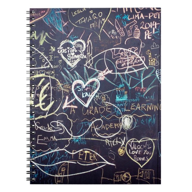 Carnet Graffiti tableau noir (Devant)