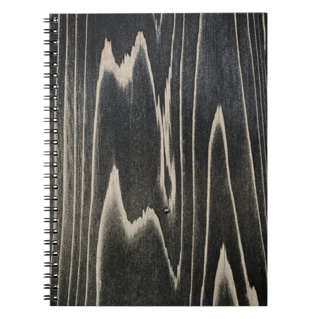 Carnet Grain de bois vieilli Minimaliste (Devant)