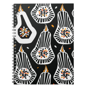 Carnet Graines Citrouilles stylisées : Conception transpa