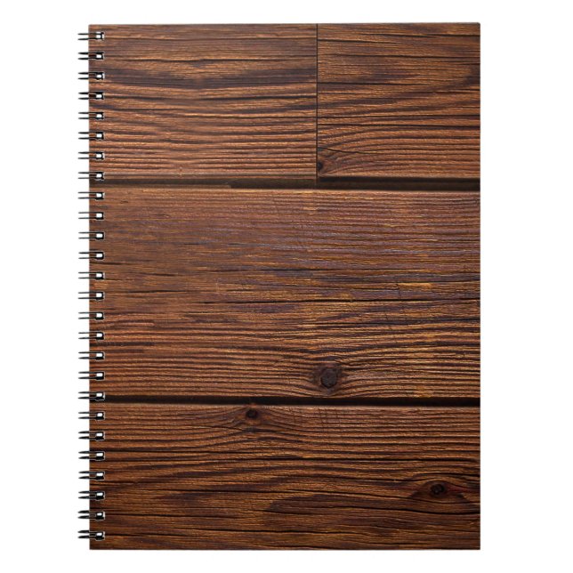 Carnet Grains de bois de texture lavés patiné (Devant)