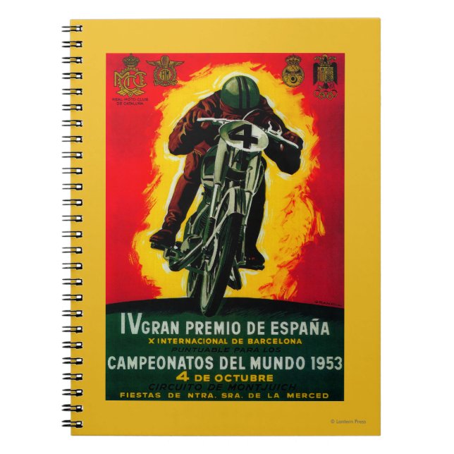 Carnet Gran Premio de Espana Poster Vintage Europe (Devant)