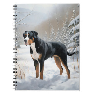 Carnet Grand Bouvier Suisse Noël sous la neige de Noël