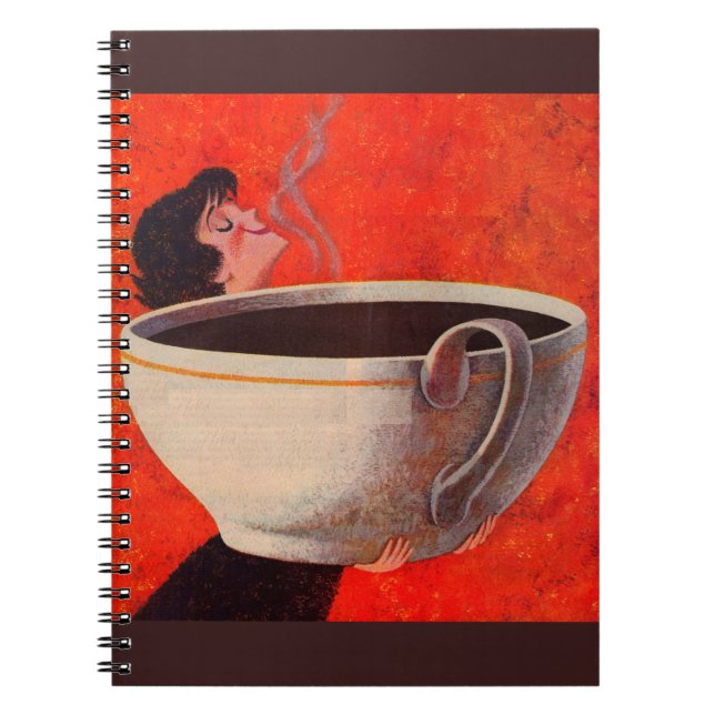 Carnet grand buveur de café (Devant)