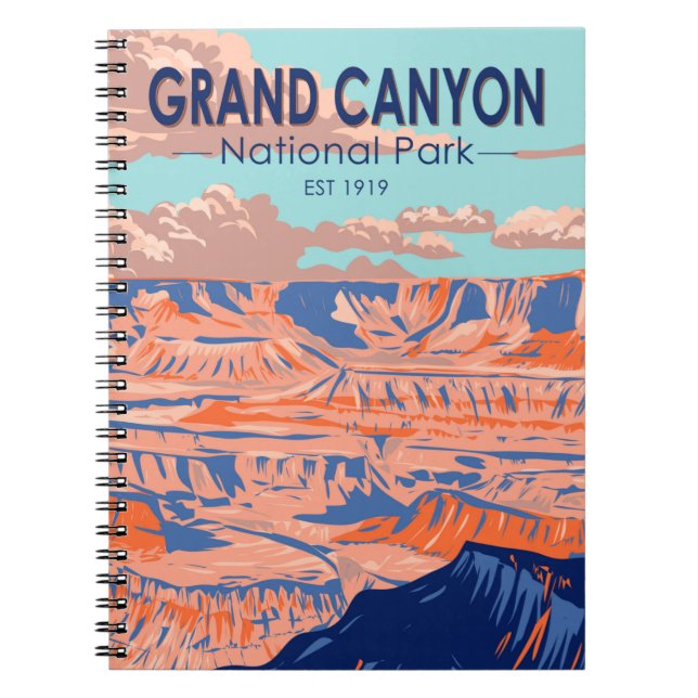 Carnet Grand Canyon National Park Arizona Vintage (Devant)