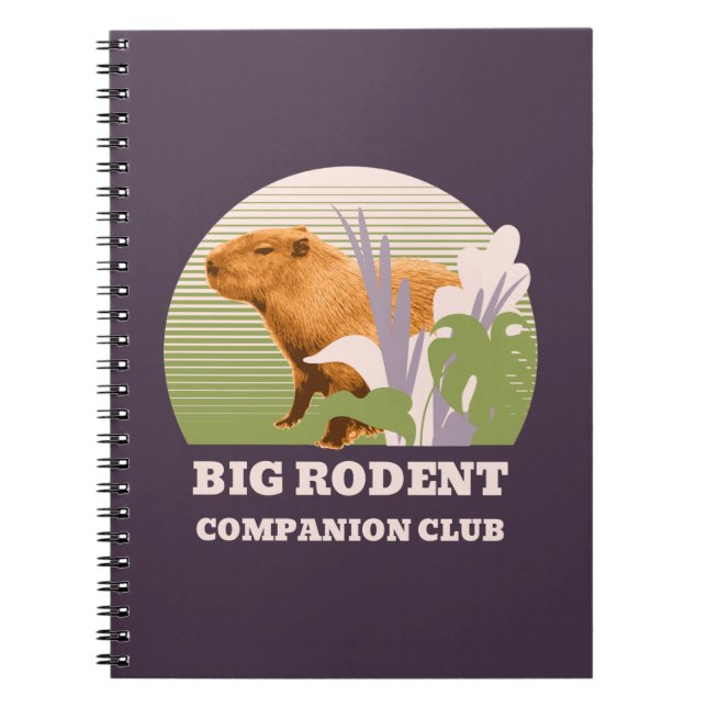 Carnet Grand Club de Compagnons Rongeurs Capybara (Devant)