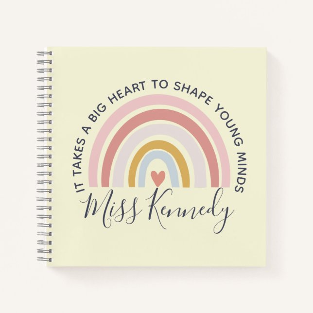 Carnet Grand Coeur pour façonner les jeunes esprits Ensei (Devant)