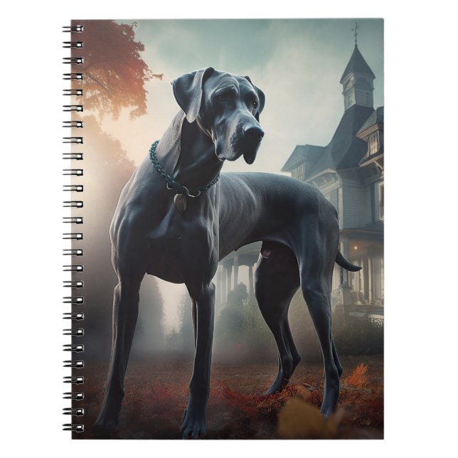 Carnet Grand Danois Halloween Épouvantable (Devant)