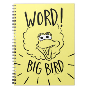 Carnet Grand logo de planche à roulettes de Big Bird - Mo