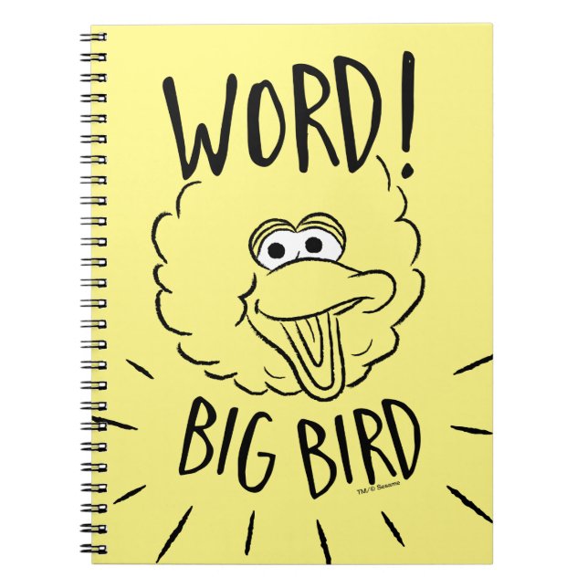 Carnet Grand logo de planche à roulettes de Big Bird - Mo (Devant)