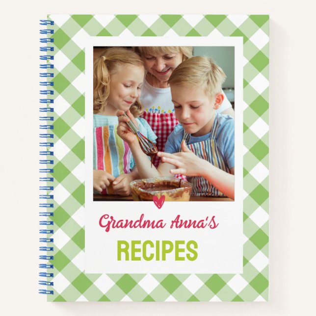 Carnet Grand-mère's CookBook (AJOUTER UNE PHOTO) (Devant)
