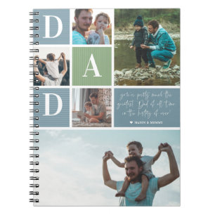 Carnet Grand papa Collage photo couleur bloc