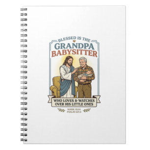 Carnet Grand-parents de Jésus garde d'enfants humour T-sh