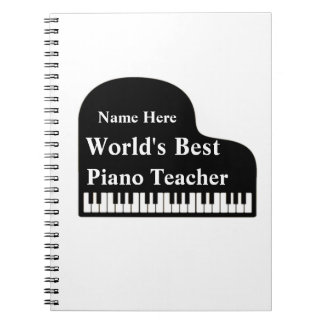 Carnet Grand Piano meilleur professeur de piano du monde