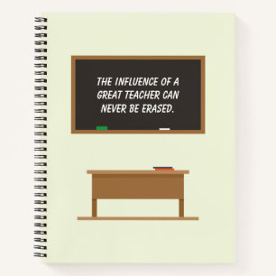 Carnet Grand professeur Inspiration Citation Tableau de b