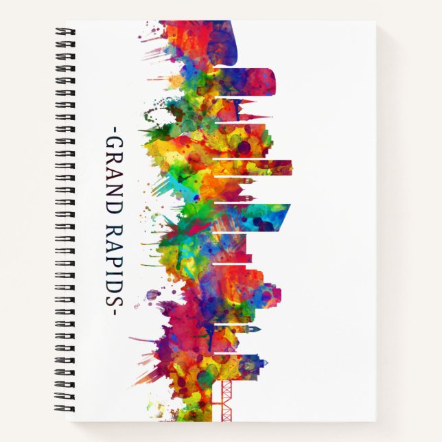 Carnet Grand Rapids Michigan Skyline (Devant)